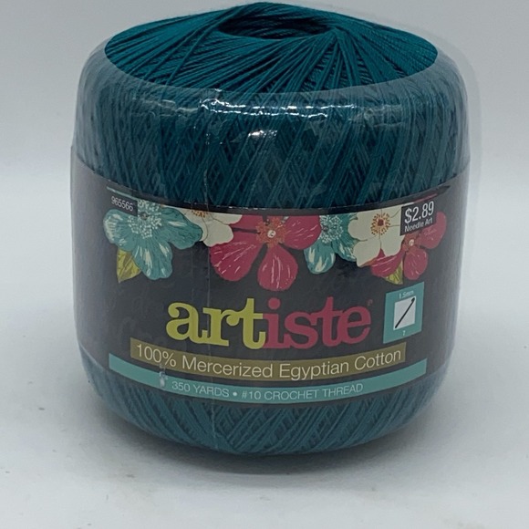 Lot Of 7 Crochet Thread Blue Black Turquoise Teal (Jade Blue) NEW Unopened Set - Picture 6 of 16